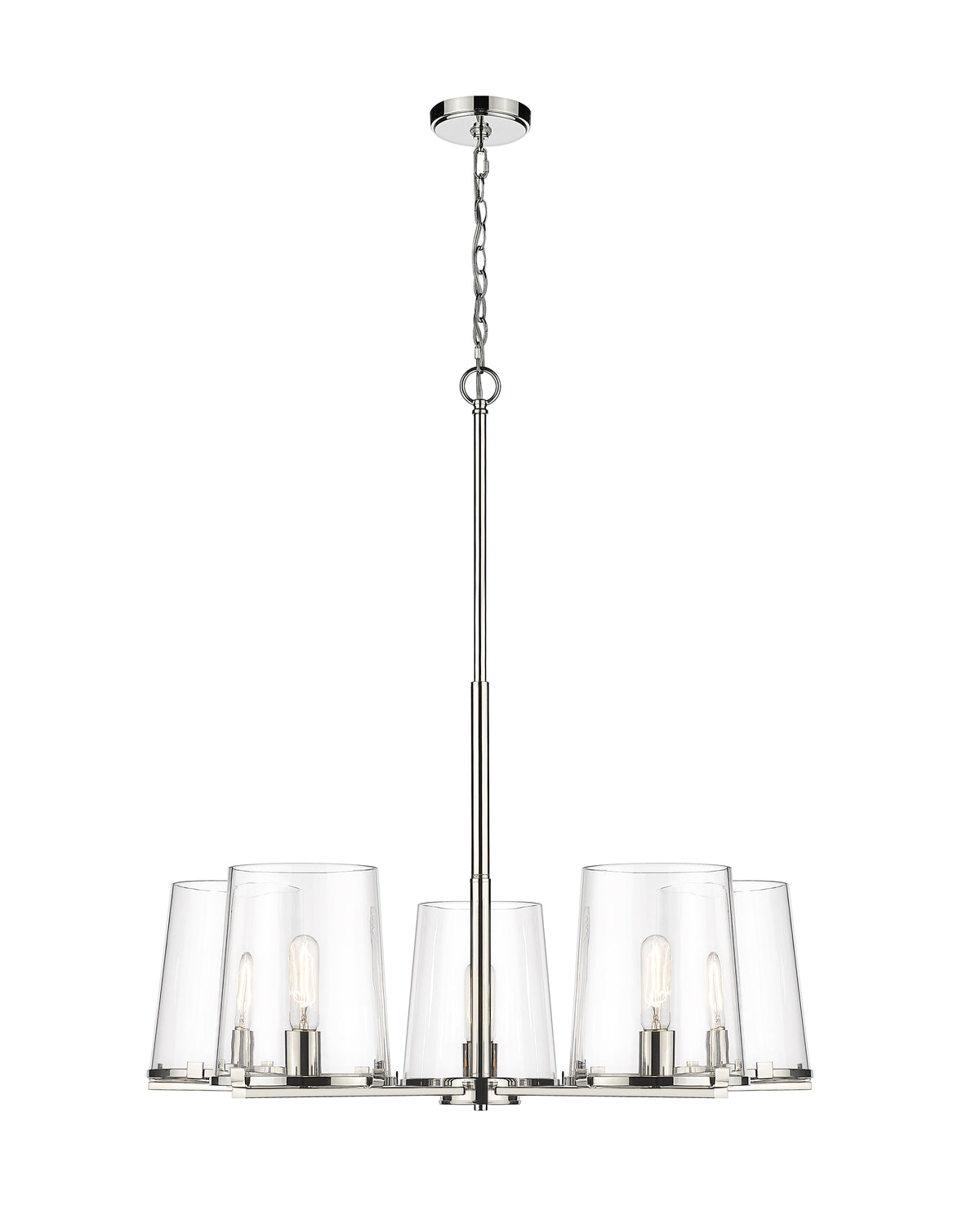Lustre Callista Nickel poli, 33" – vue 4