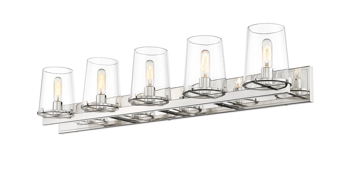 Luminaire de vanité Callista Nickel poli, 47" – vue 5