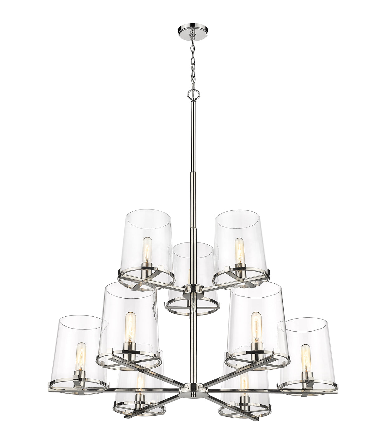 Lustre Callista Nickel poli, 38" – vue 5