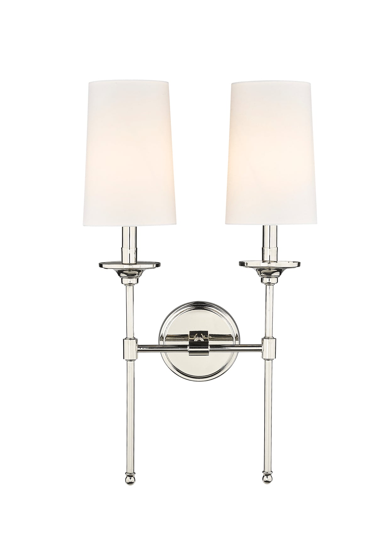 Applique murale Emily Nickel poli, Blanc cassé, 13 3/4" – vue 4