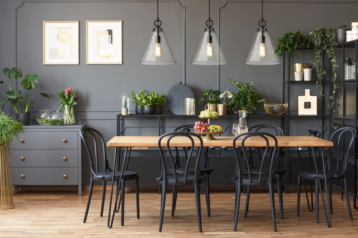 Suspension Harper Noir mat – vue 2