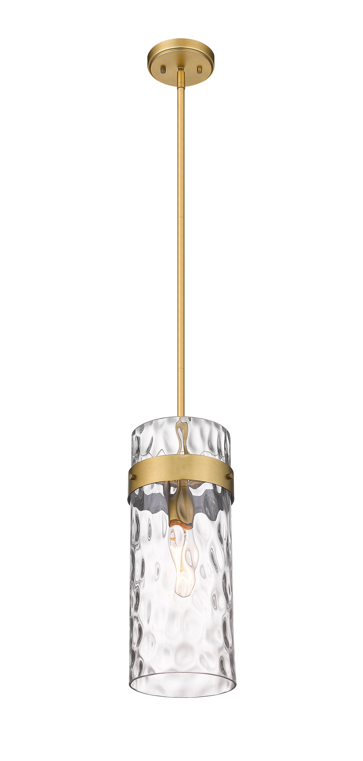 Mini-suspension Fontaine Tige, Laiton frotté, 6 1/2" – vue 5