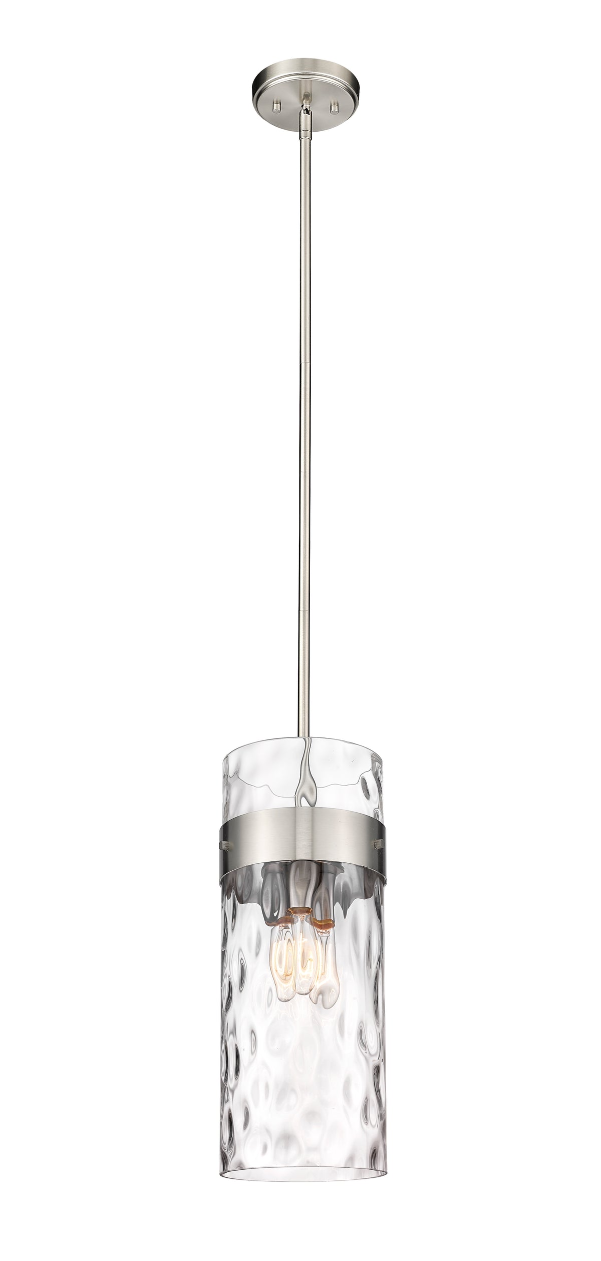 Mini-suspension Fontaine Tige, Nickel brossé, 9" – vue 4
