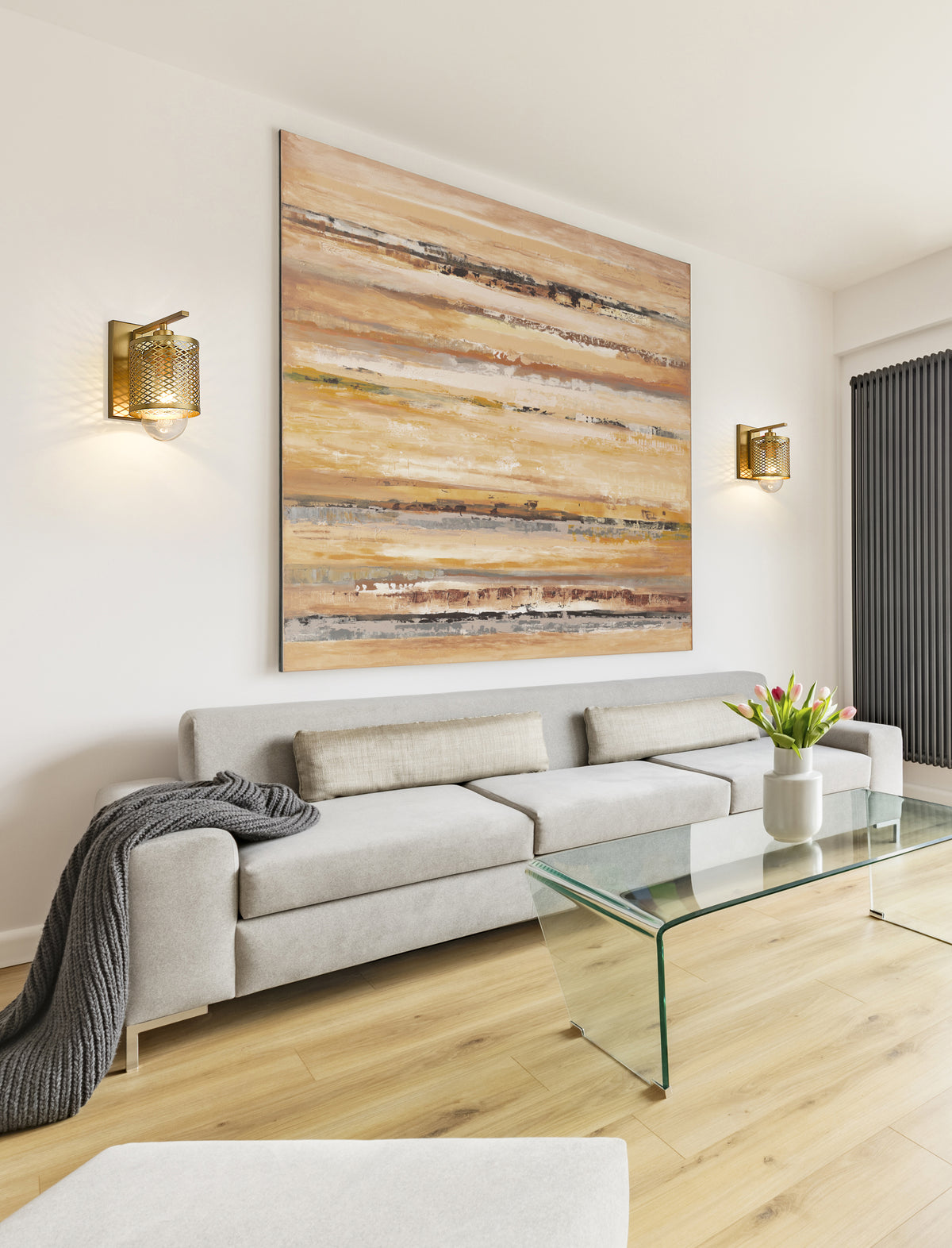 Applique murale Kipton Laiton frotté – vue 3