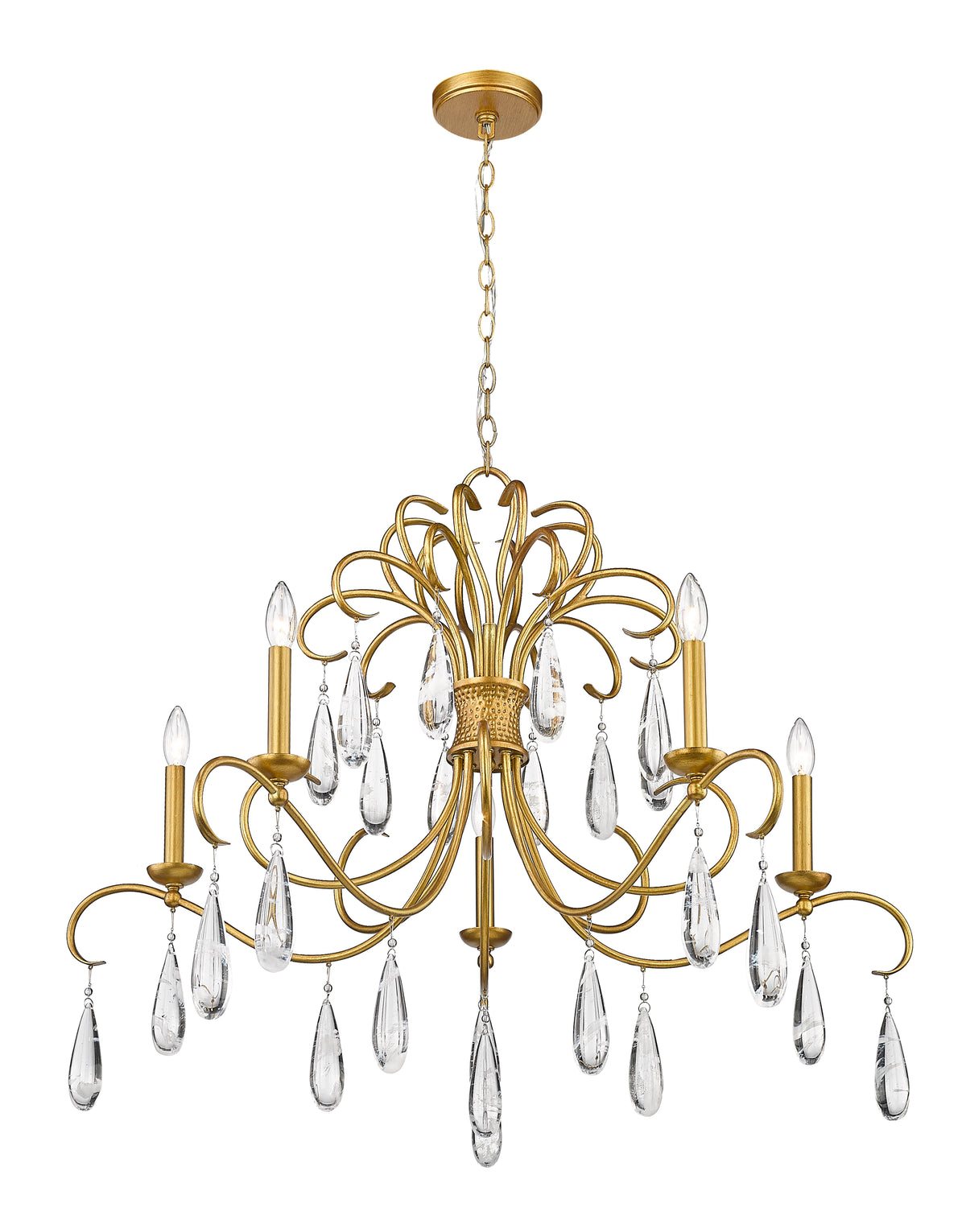 Lustre Amara Or doré, 38" – vue 4