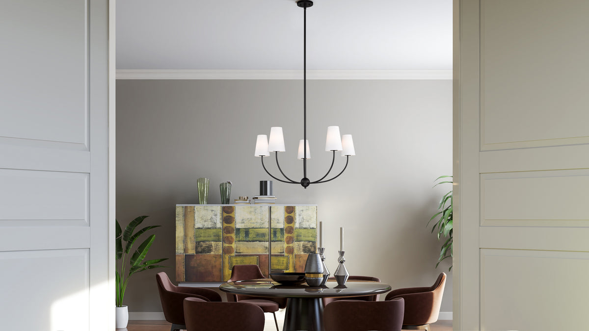 Lustre Shannon Noir mat, 32" – vue 3