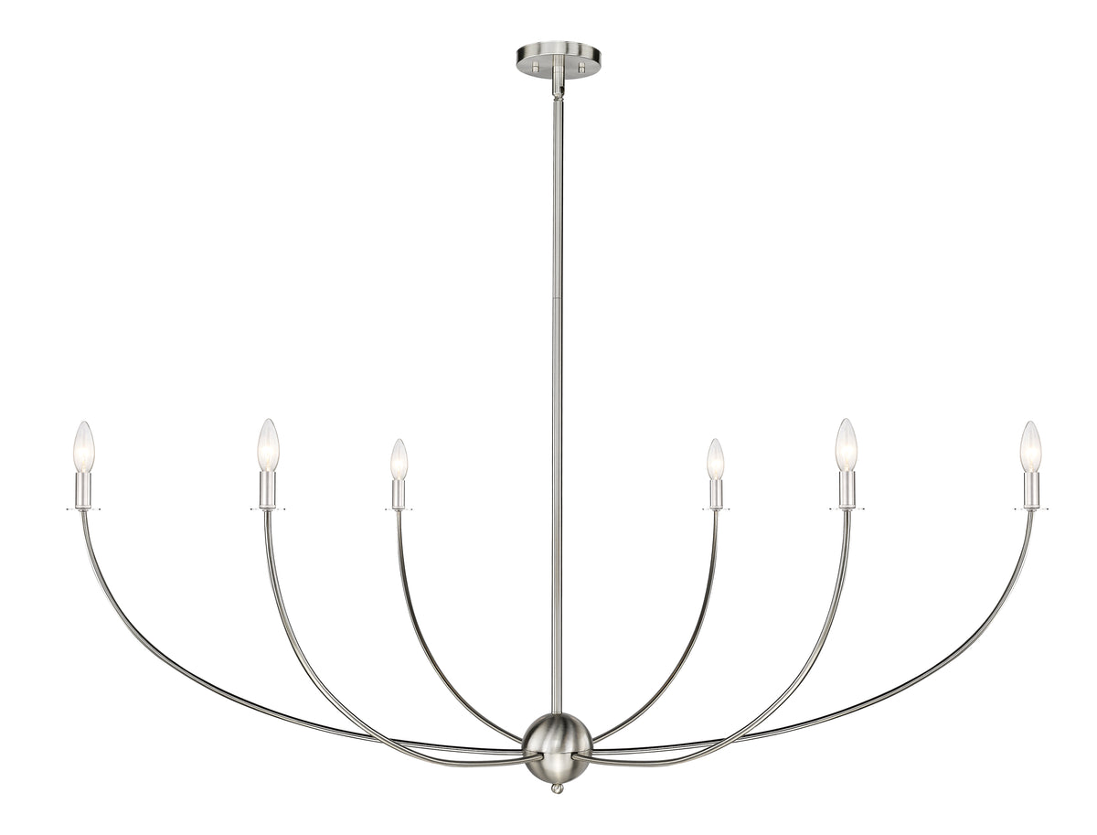 Lustre Shannon Nickel brossé, 62" – vue 4