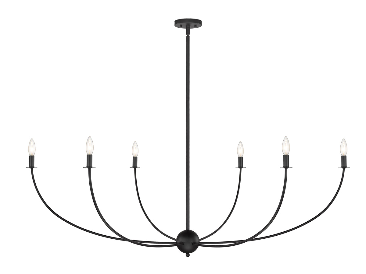 Lustre Shannon Noir mat, 62" – vue 4