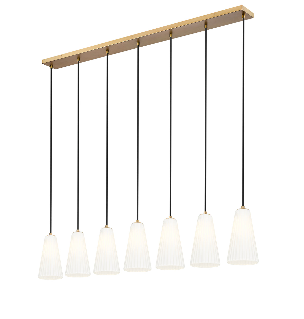 Suspension linéaire multiple Farrell Or moderne, 6", nombre ampoules 7 – vue 5