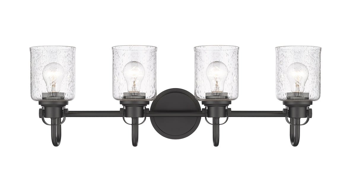 Luminaire de vanité Kinsley Noir mat, 28" – vue 5