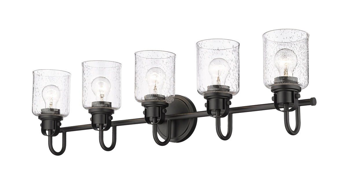 Luminaire de vanité Kinsley Noir mat, 35" – vue 4