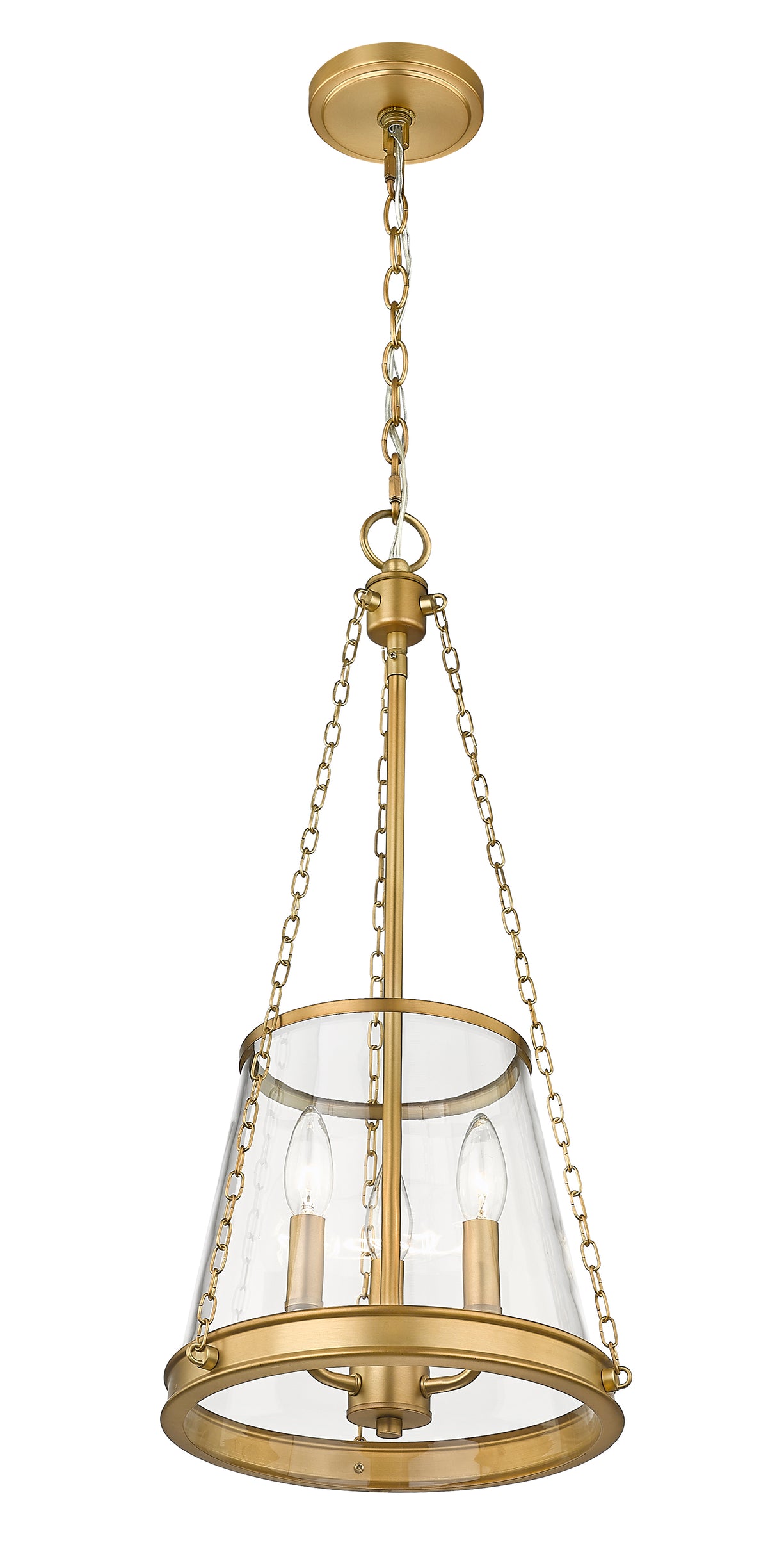 Lustre Prescott Laiton frotté, 12" – vue 4