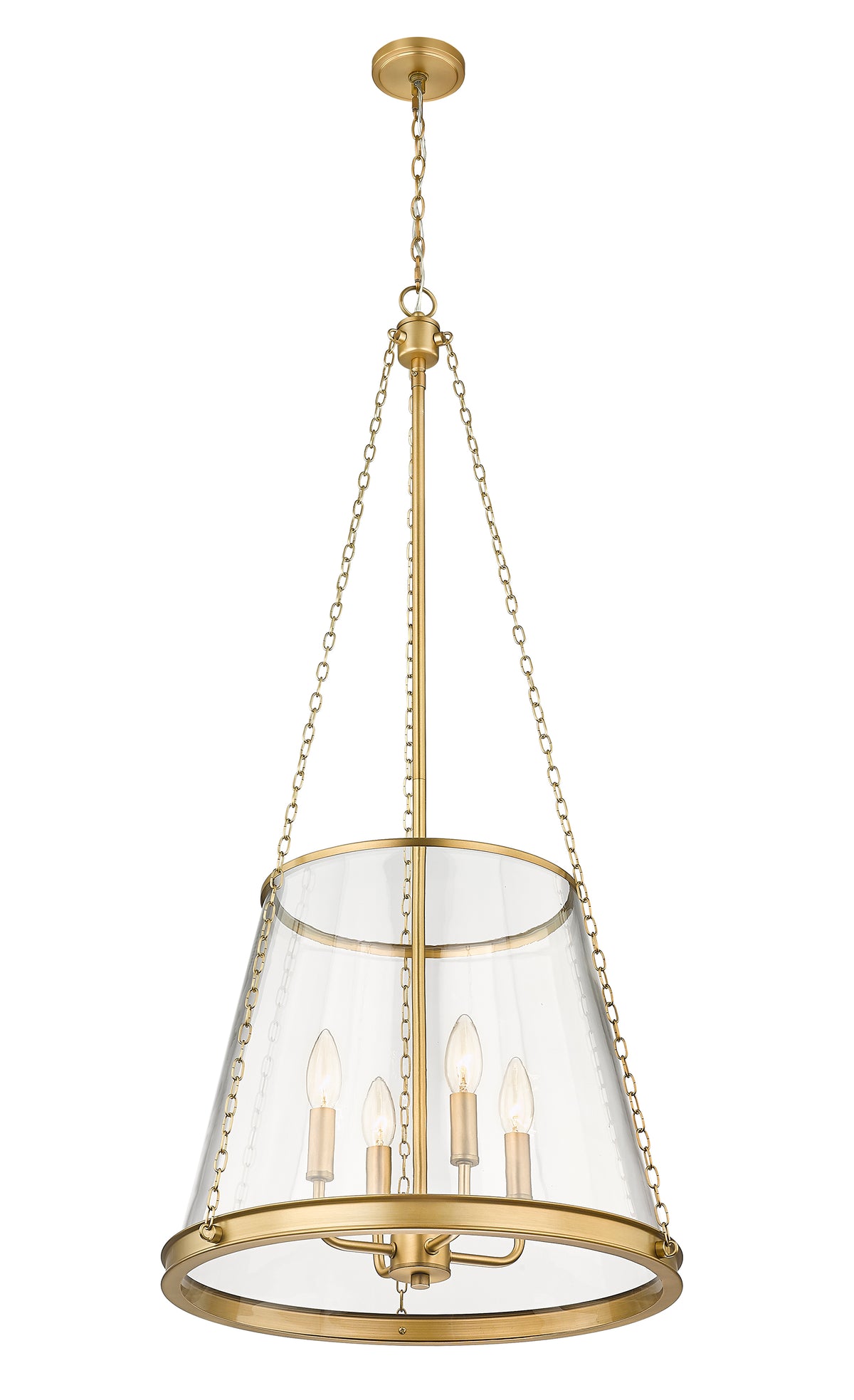 Lustre Prescott Laiton frotté, 18" – vue 4