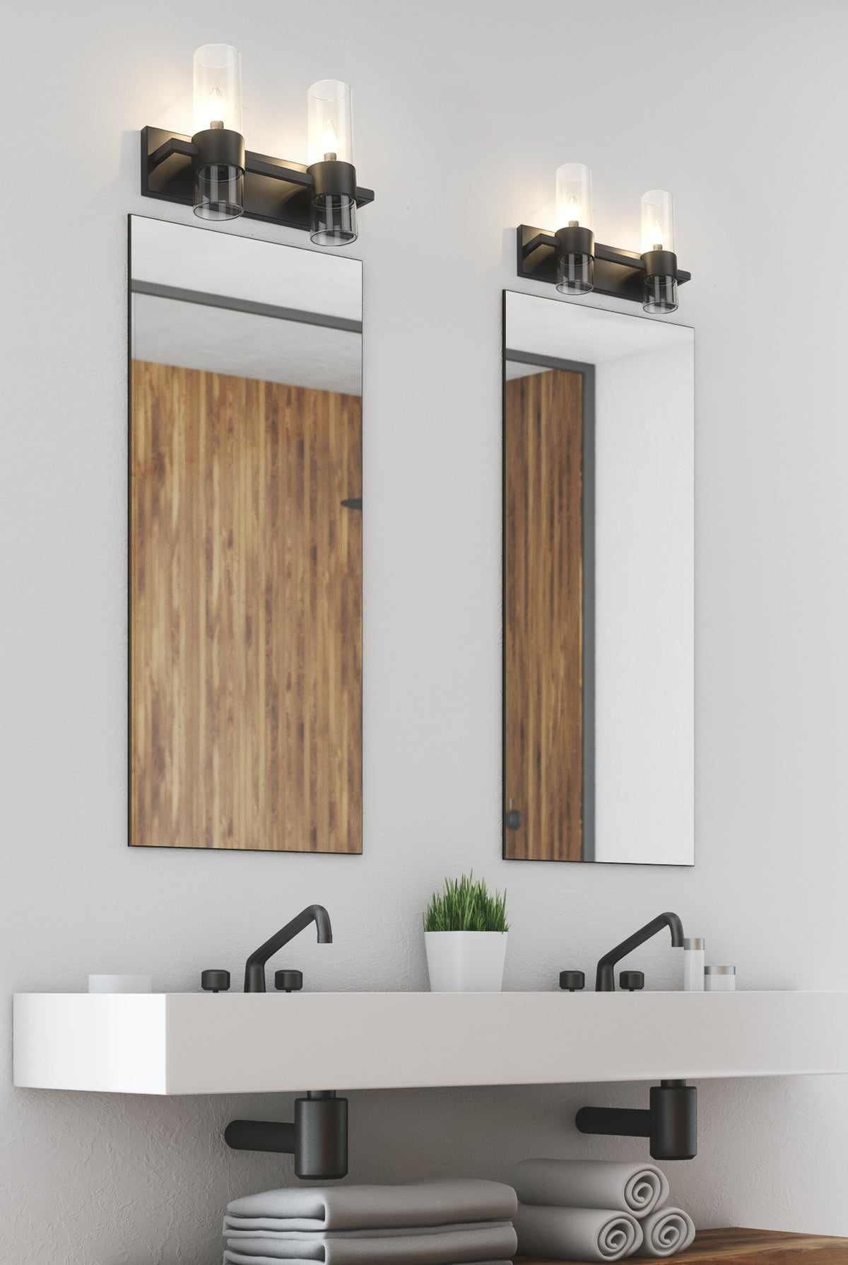 Luminaire de vanité Lawson Noir mat, 17" – vue 2