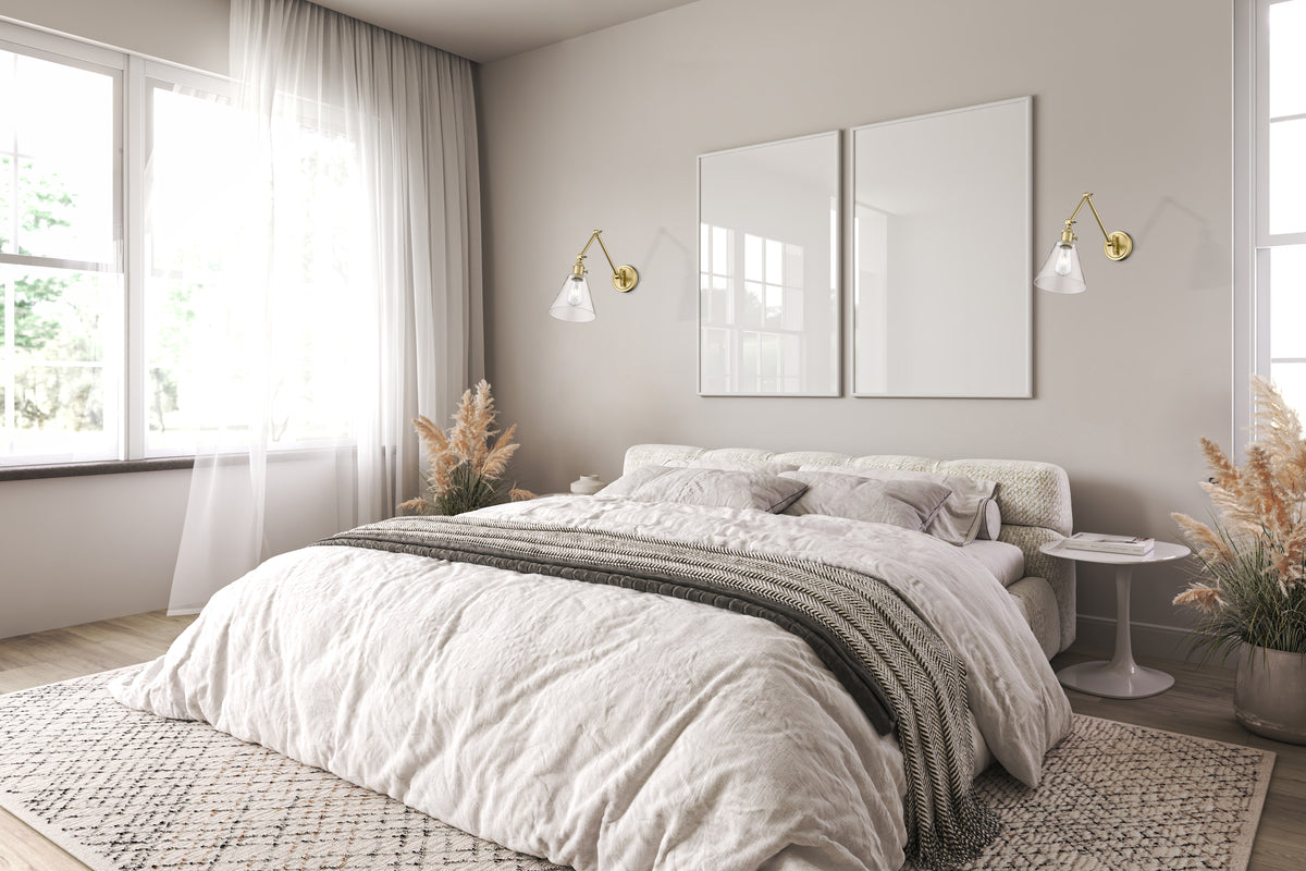 Applique murale Gayson Or moderne, Transparent – vue 2