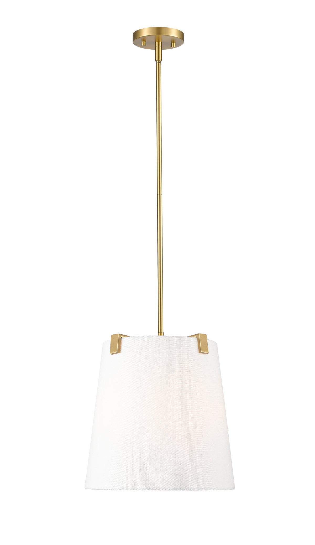 Suspension Weston Or moderne, Lin blanc, 13" – vue 4