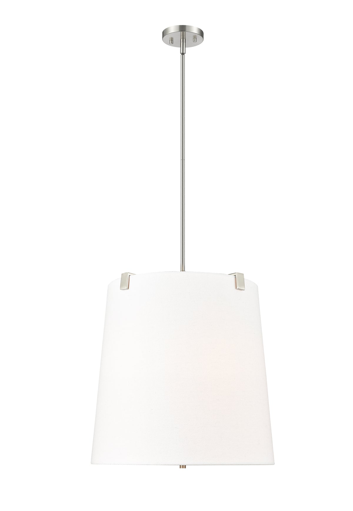 Suspension Weston Nickel brossé, Lin blanc, 18" – vue 4