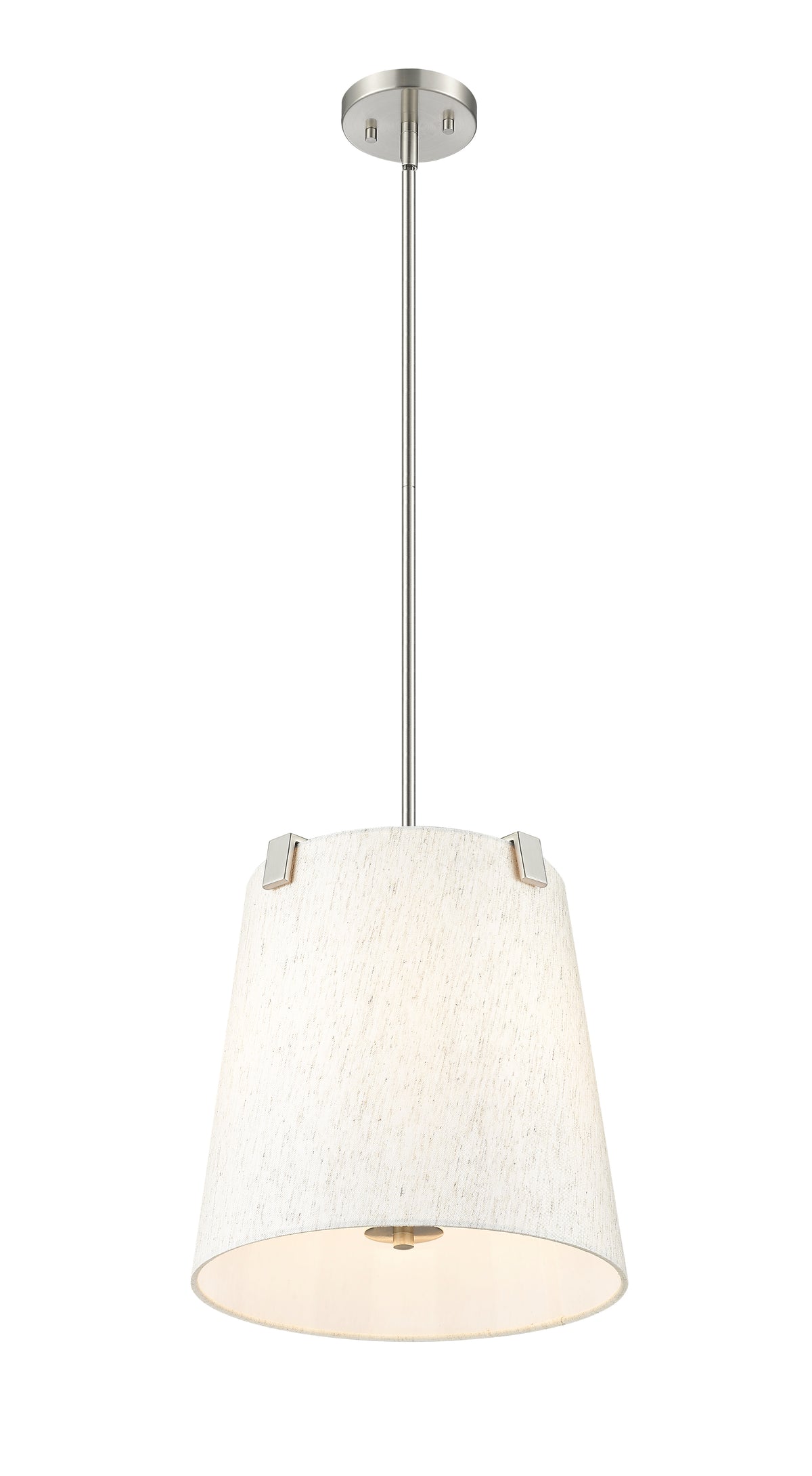 Suspension Weston Nickel brossé, Crème, 13" – vue 5