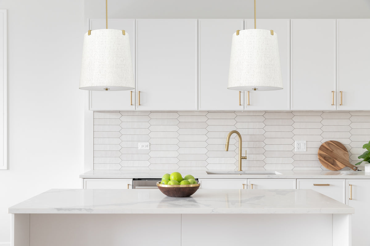 Suspension Weston Or moderne, Crème, 18" – vue 2