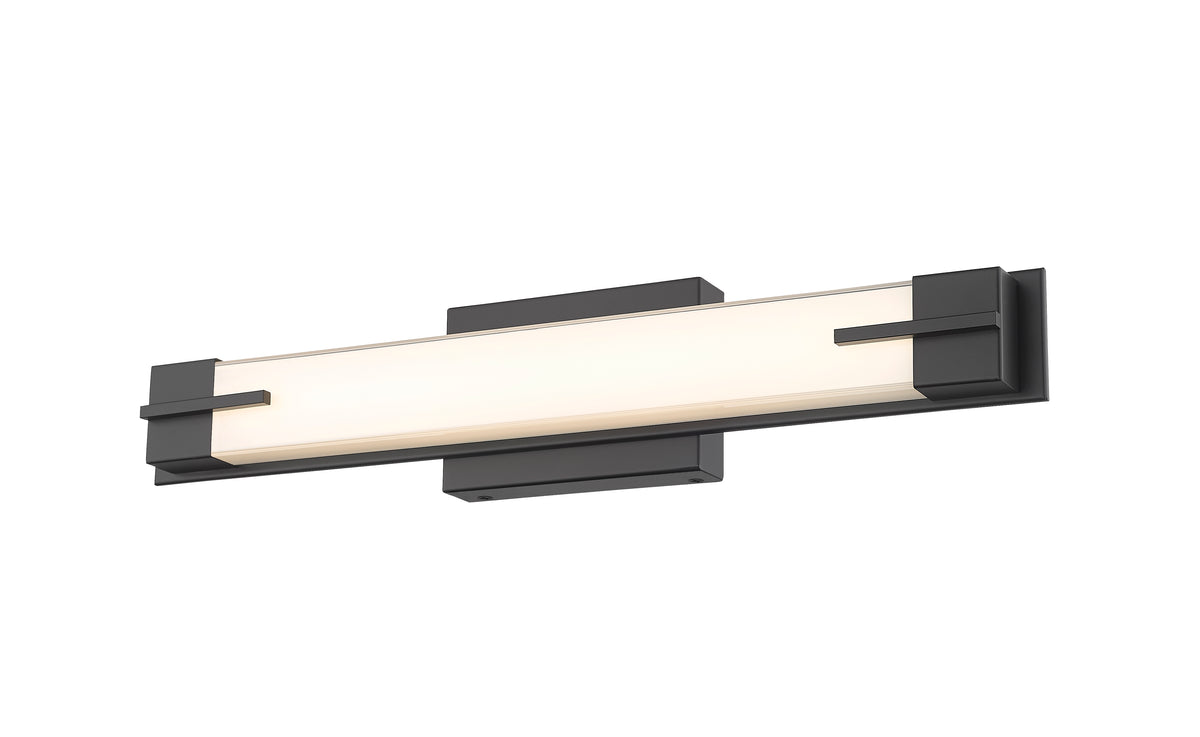 Barre d'éclairage de salle de bain Chase Noir mat, 23" – vue 4
