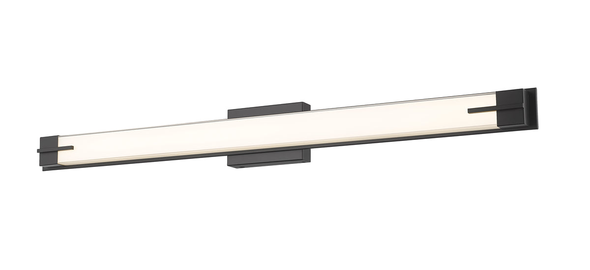Barre d'éclairage de salle de bain Chase Noir mat, 43" – vue 4
