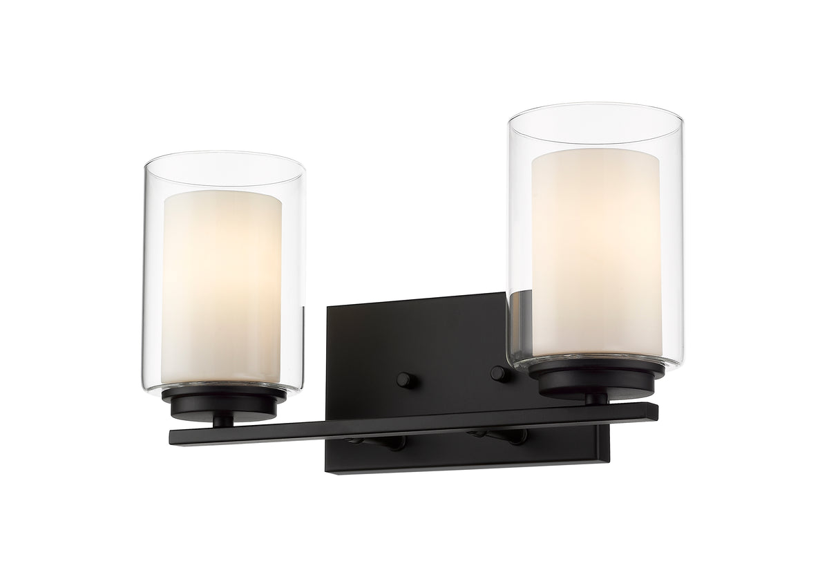 Luminaire de vanité Willow Noir mat, 15" – vue 5