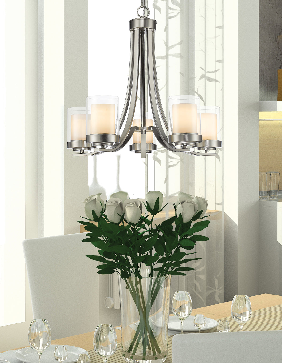 Lustre Willow Nickel brossé, 25 1/4" – vue 2