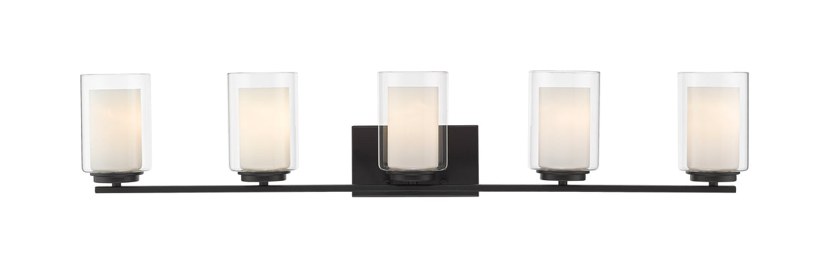 Luminaire de vanité Willow Noir mat, 40 1/2" – vue 4