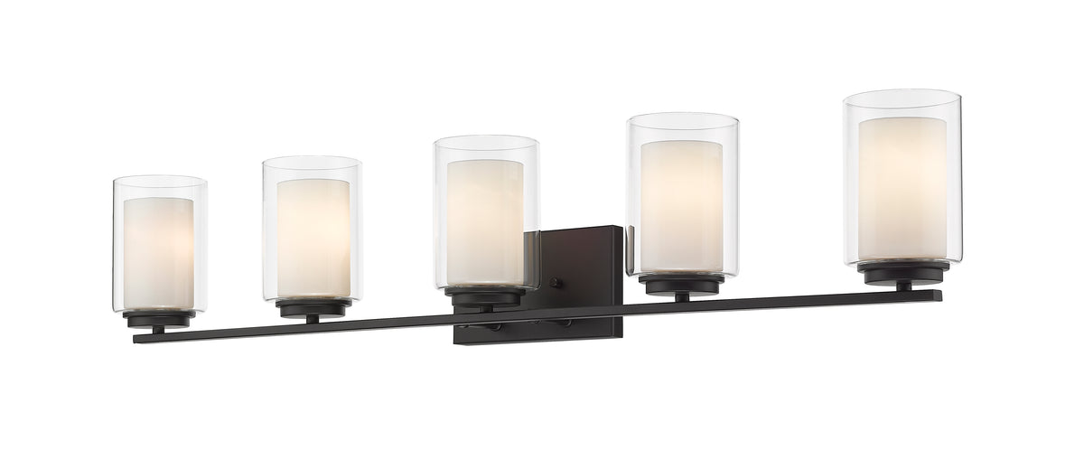 Luminaire de vanité Willow Noir mat, 40 1/2" – vue 5