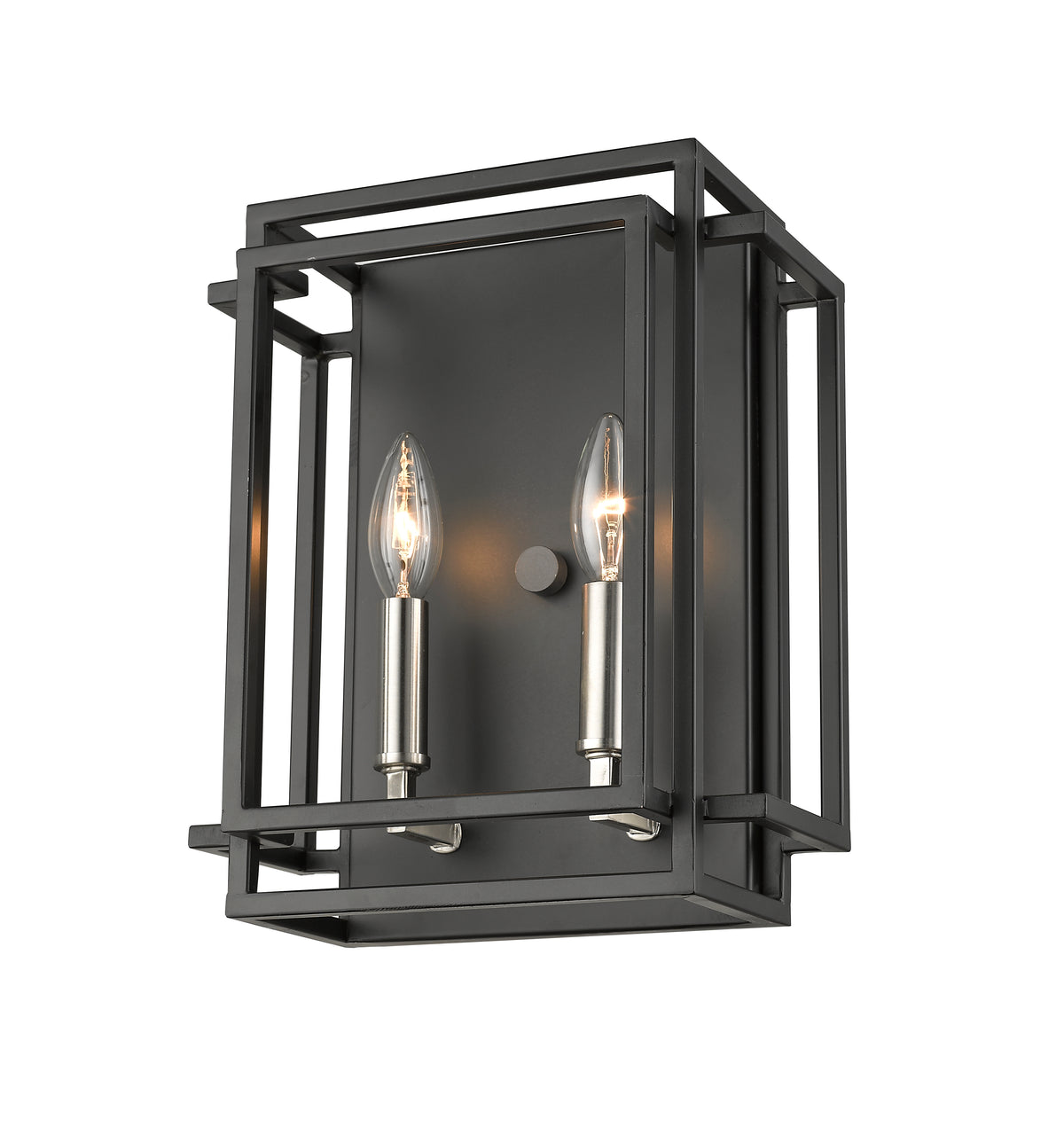 Applique murale Titania Noir + Nickel brossé, 10" – vue 2