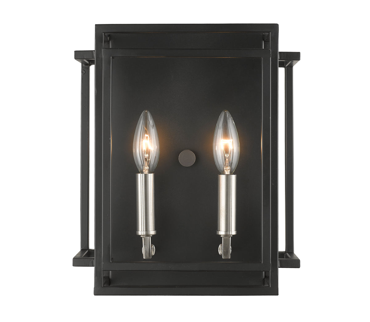 Applique murale Titania Noir + Nickel brossé, 10" – vue 3