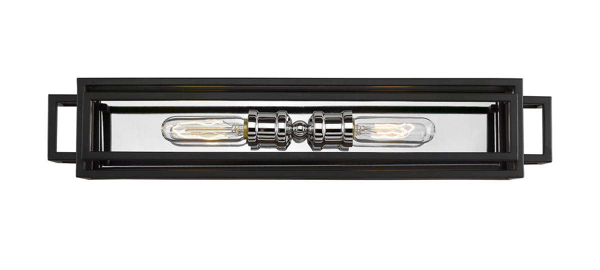Luminaire de vanité Titania Noir + Chrome, nombre ampoules 2 – vue 4