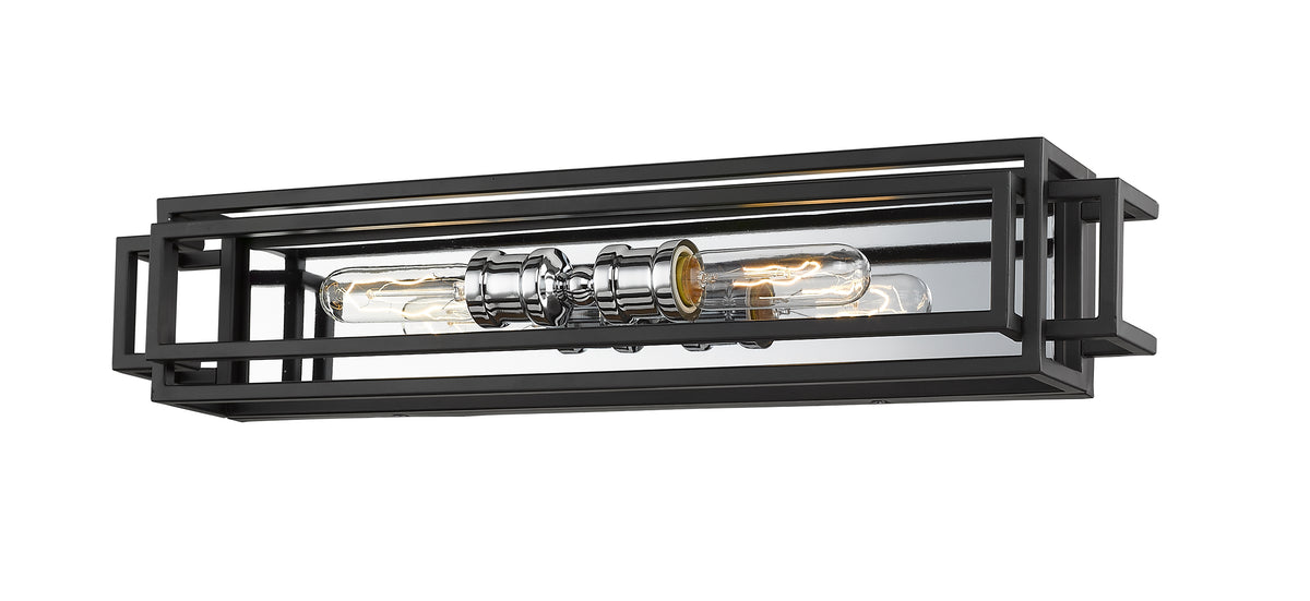 Luminaire de vanité Titania Noir + Chrome, nombre ampoules 2 – vue 5