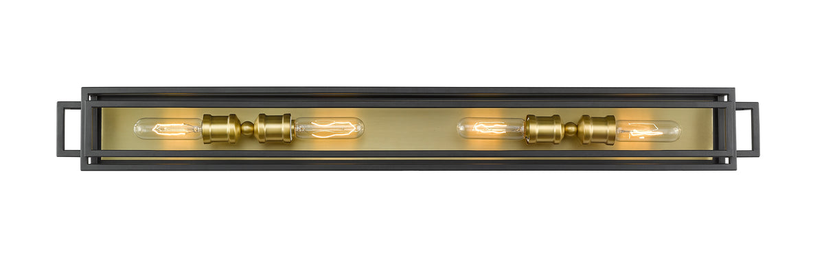 Luminaire de vanité Titania Bronze + Laiton vieilli, nombre ampoules 4 – vue 4