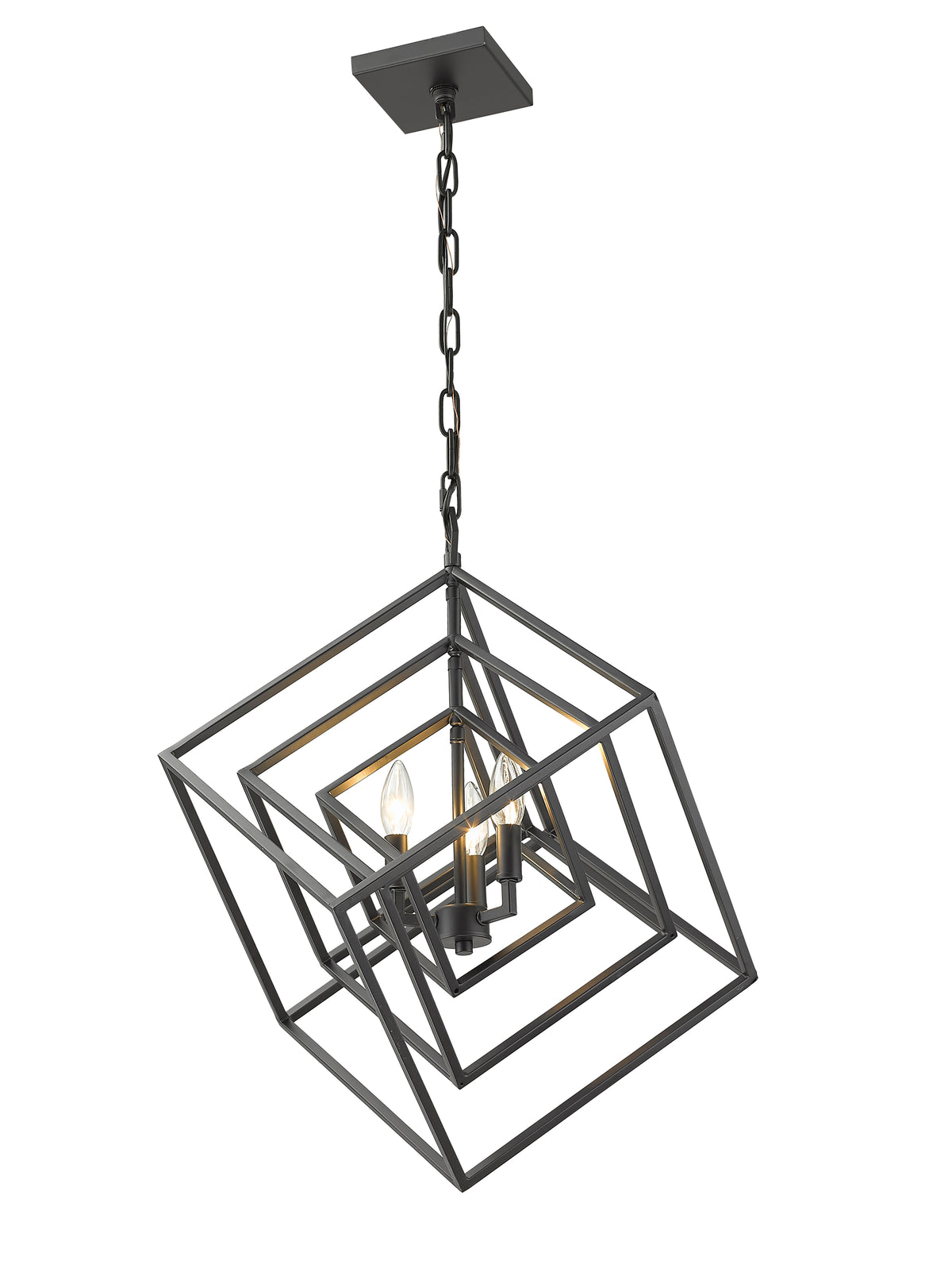 Lustre Euclid Noir mat, 23" – vue 4