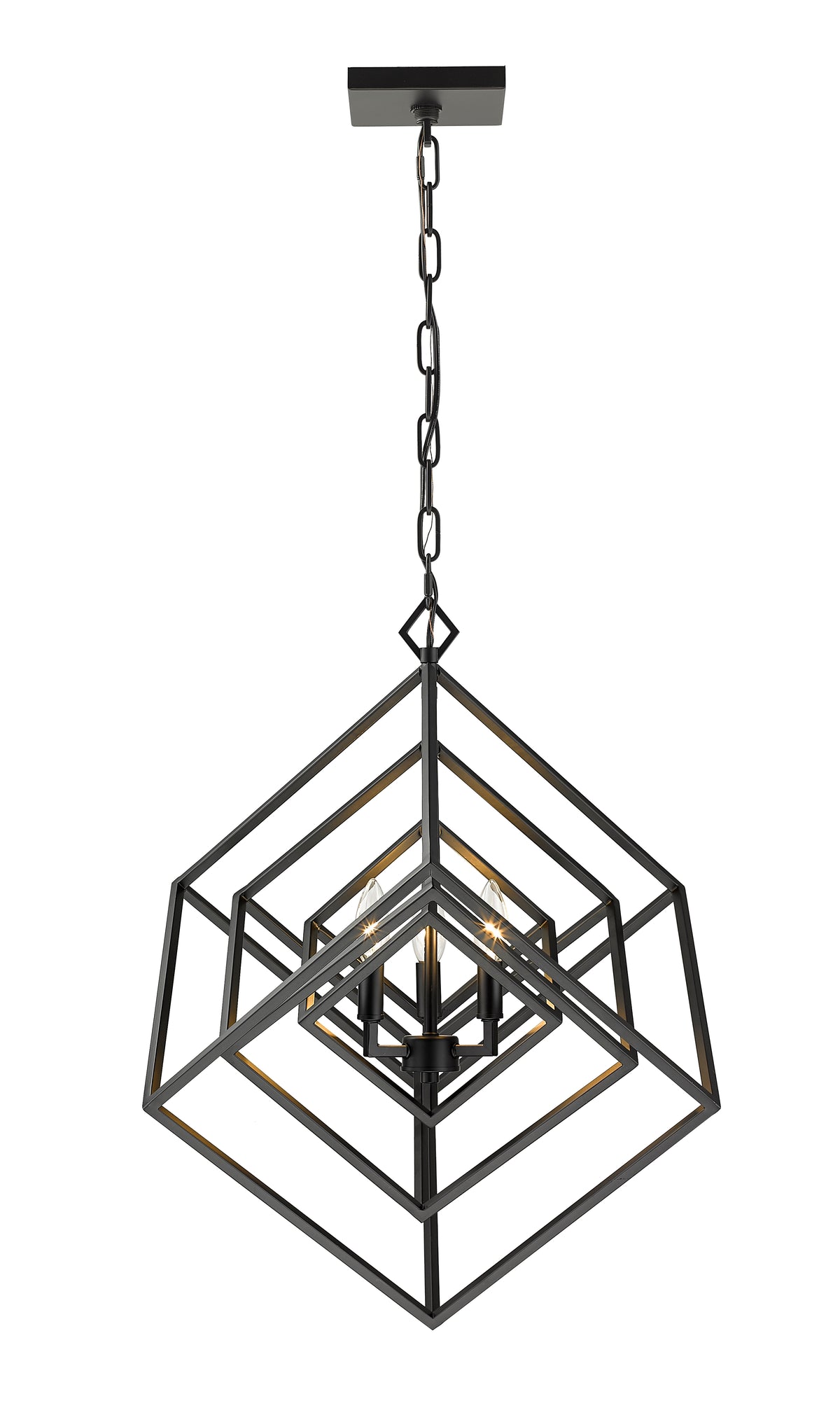 Lustre Euclid Noir mat, 23" – vue 5