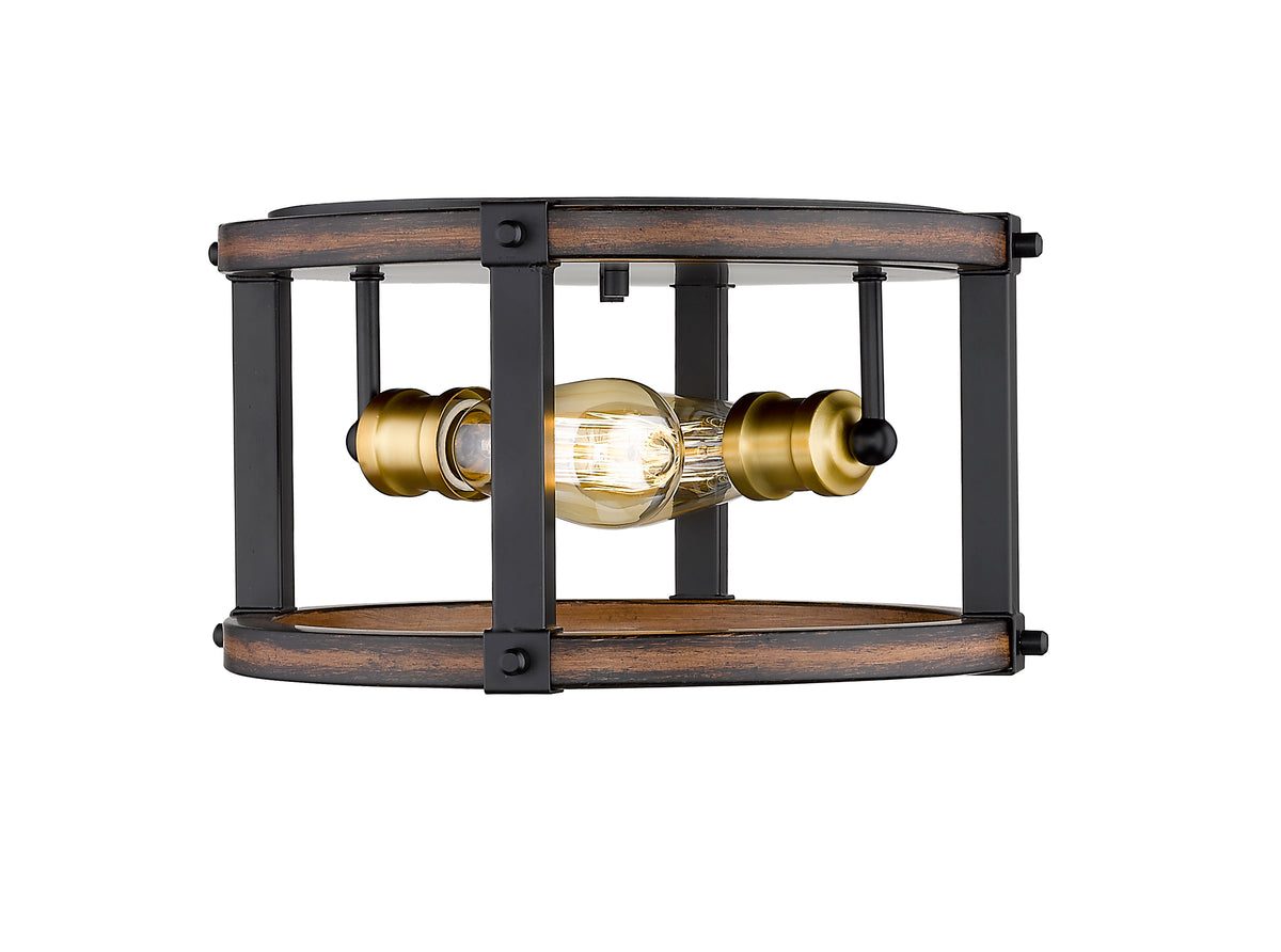 Plafonnier rond Kirkland Acajou rustique, 12 3/4" – vue 5