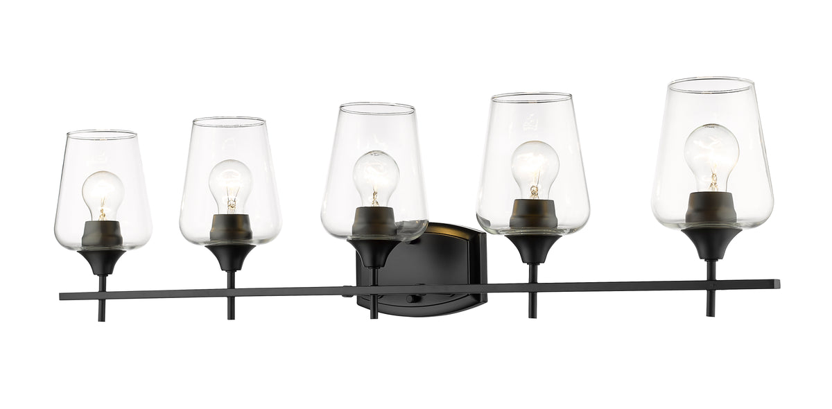 Luminaire de vanité Joliet Noir mat, 38" – vue 5