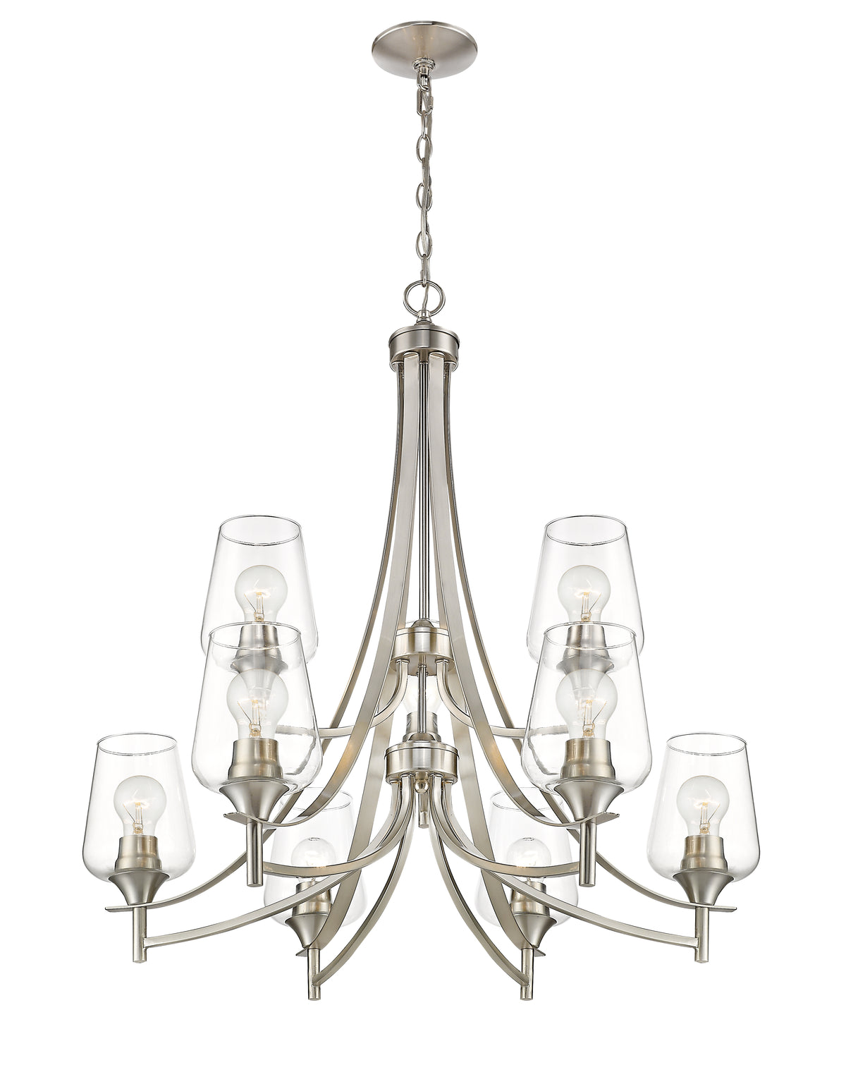 Lustre Joliet Nickel brossé, 31" – vue 5