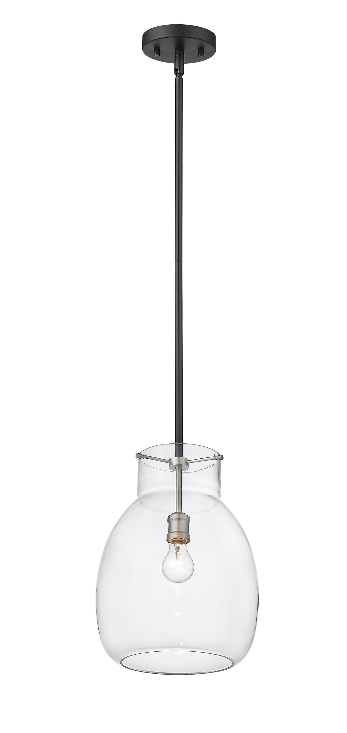 Suspension Bella Noir mat + Nickel brossé, 16" – vue 5