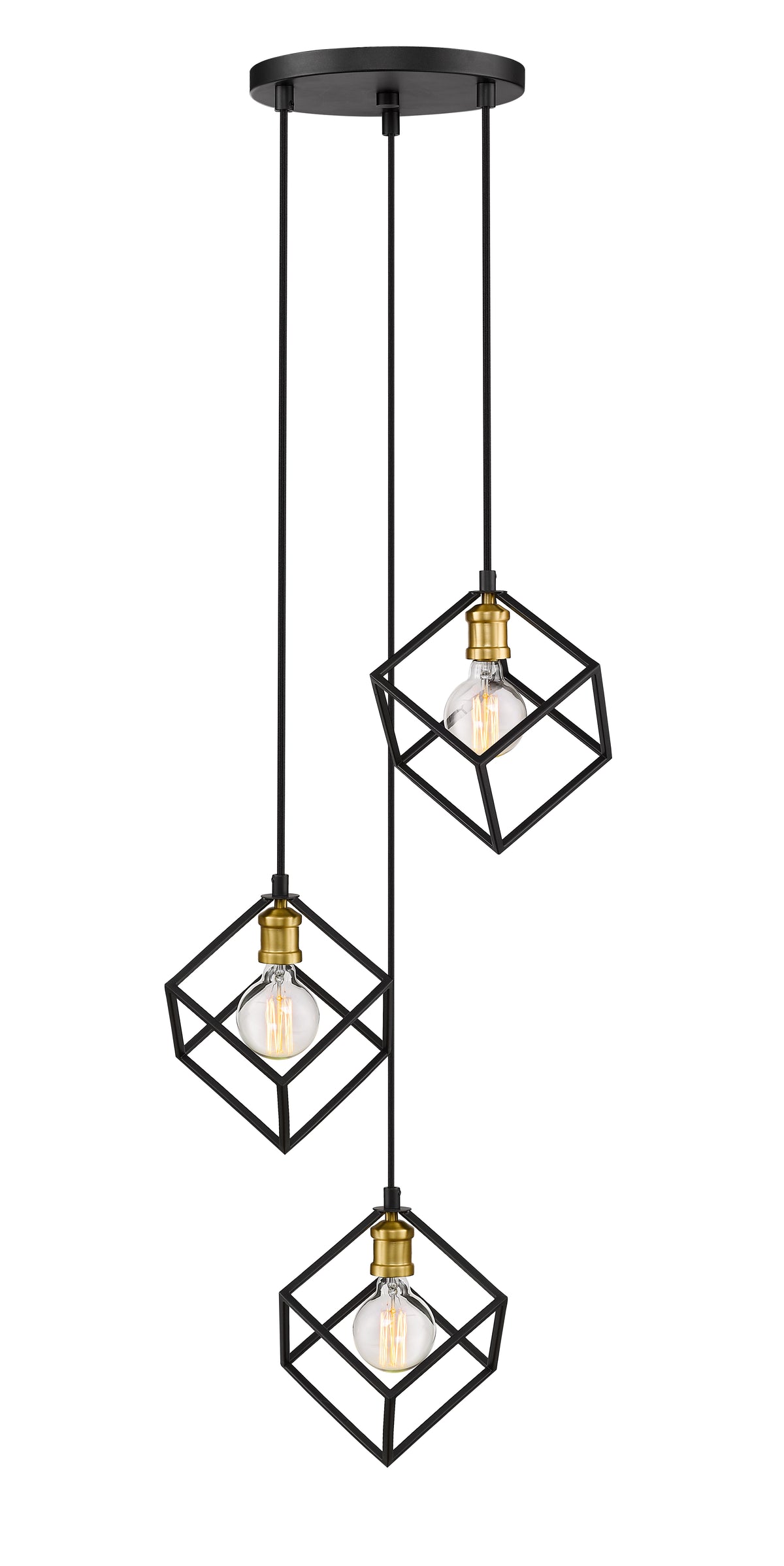 Suspension multiple Vertical Bronze + Laiton vieilli, 18" – vue 4