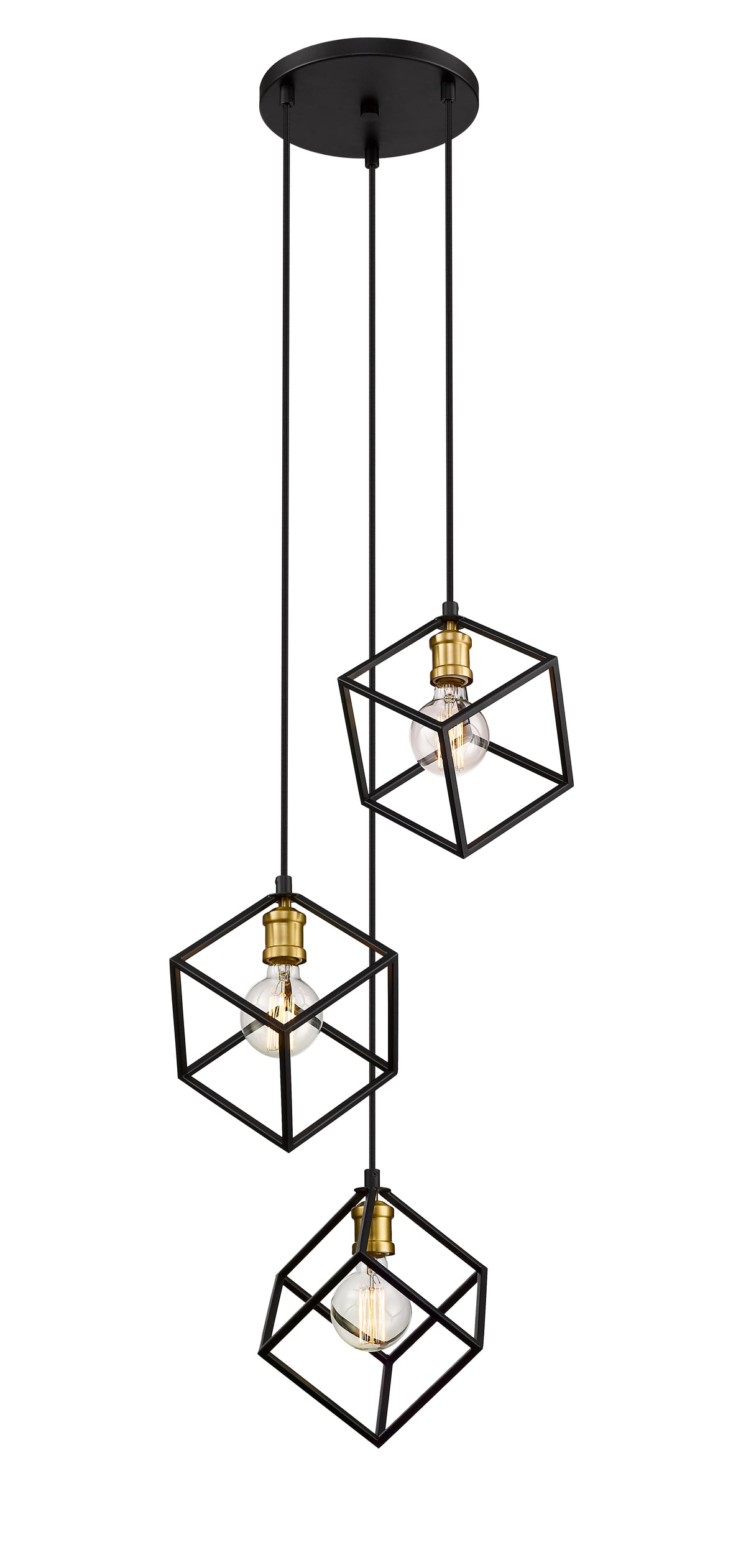 Suspension multiple Vertical Bronze + Laiton vieilli, 18" – vue 5