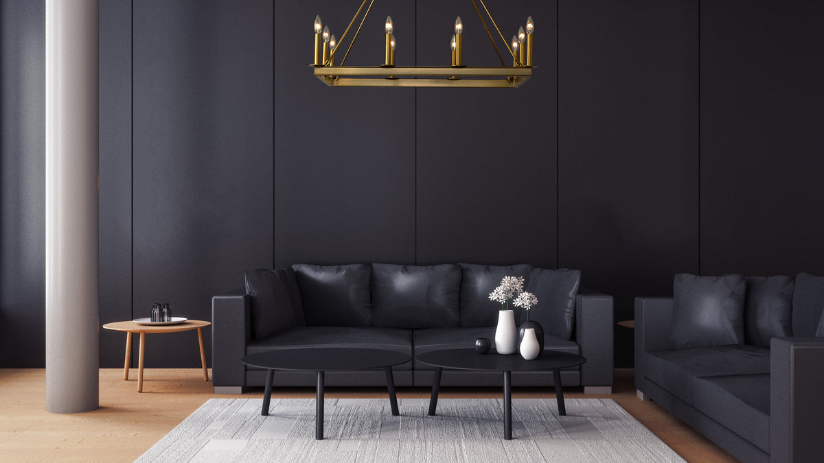 Lustre linéaire Barclay nombre ampoules 10 – vue 3