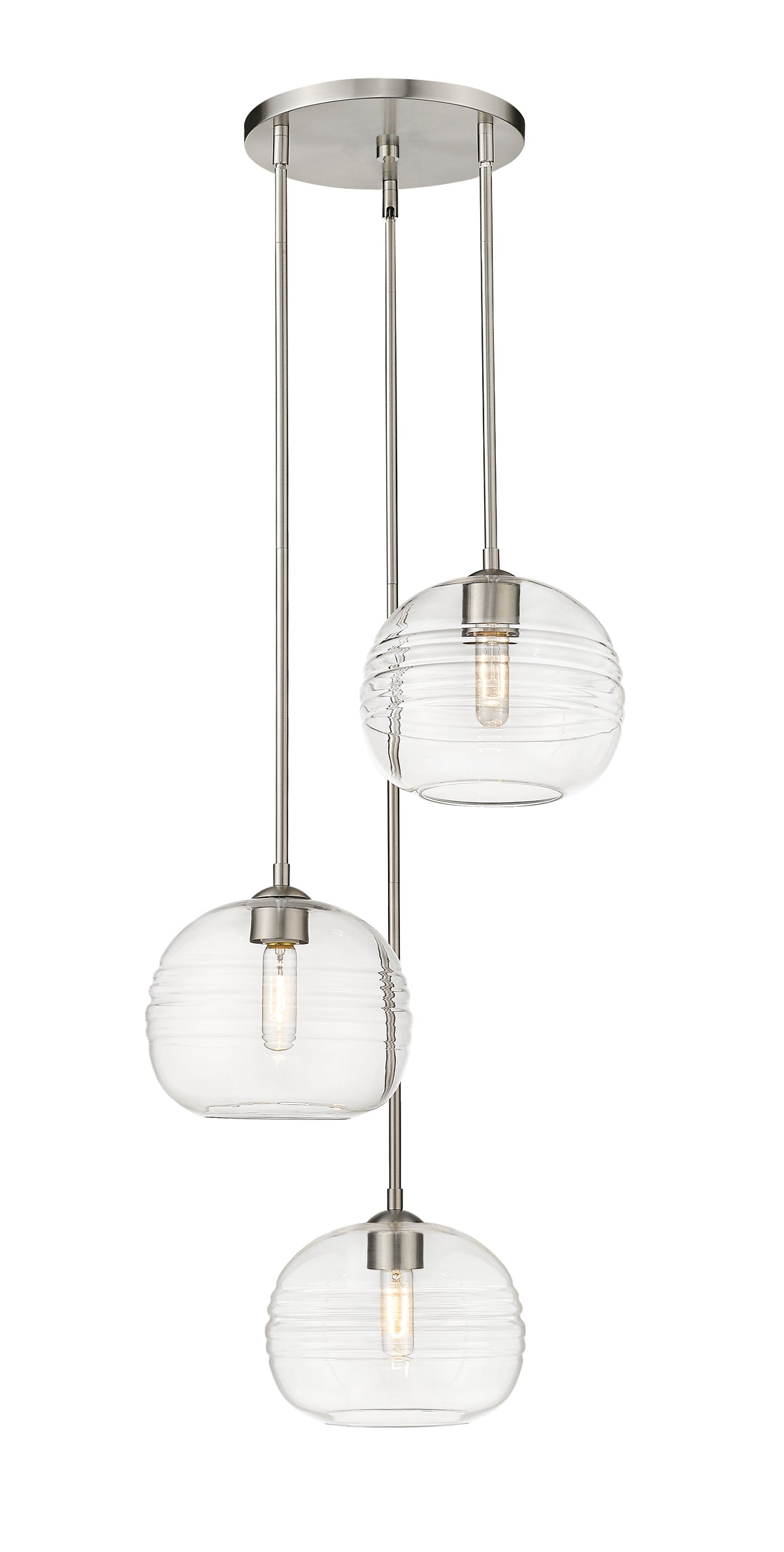Suspension multiple Harmony Nickel brossé – vue 4