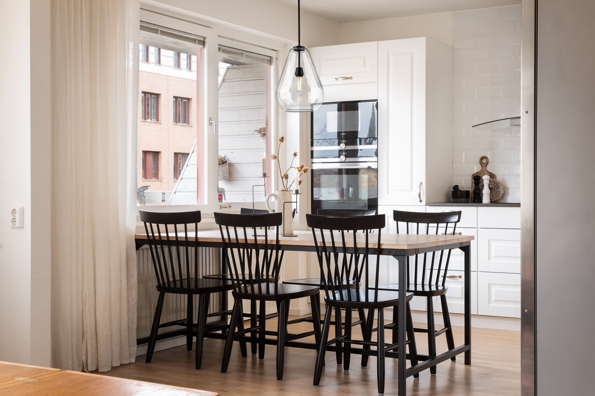 Suspension Ayra Noir mat – vue 3