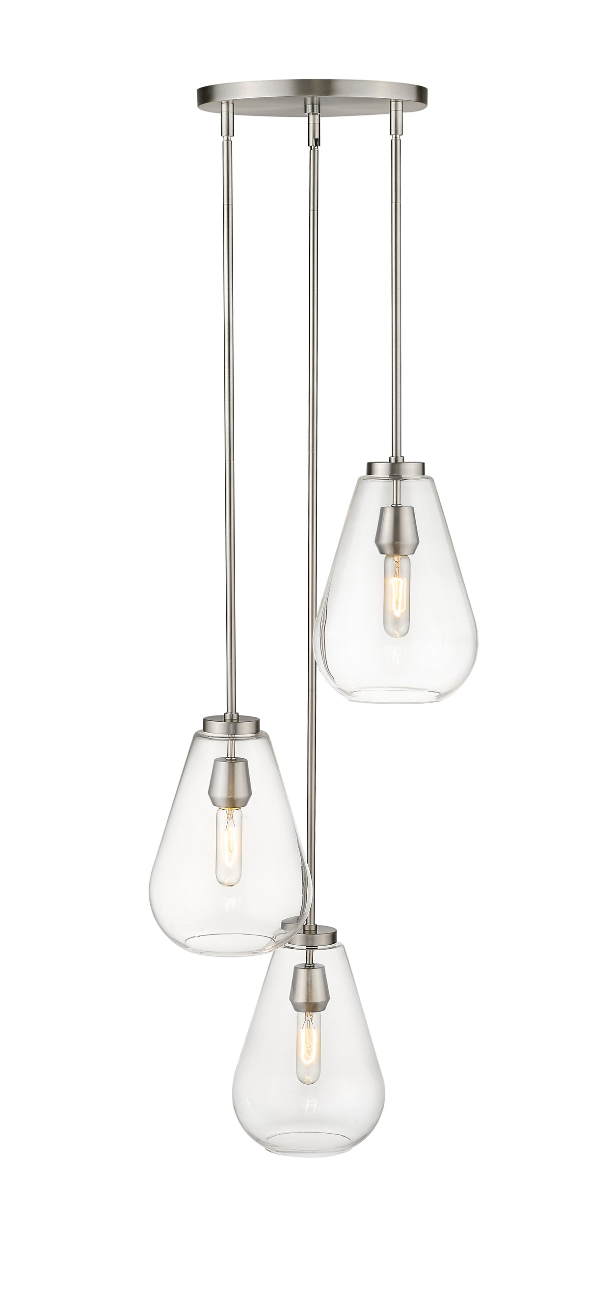 Suspension multiple Ayra Nickel brossé – vue 5