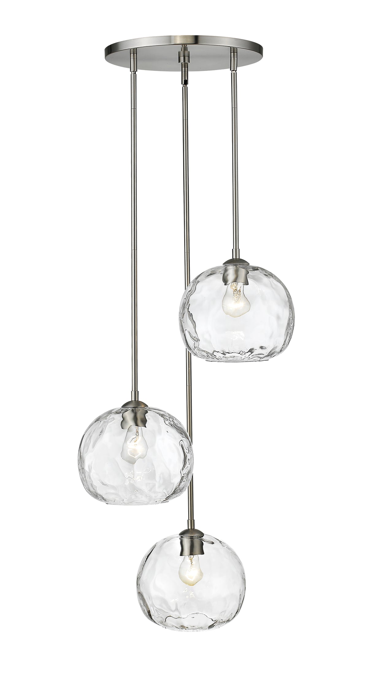 Suspension multiple Chloe Nickel brossé – vue 4