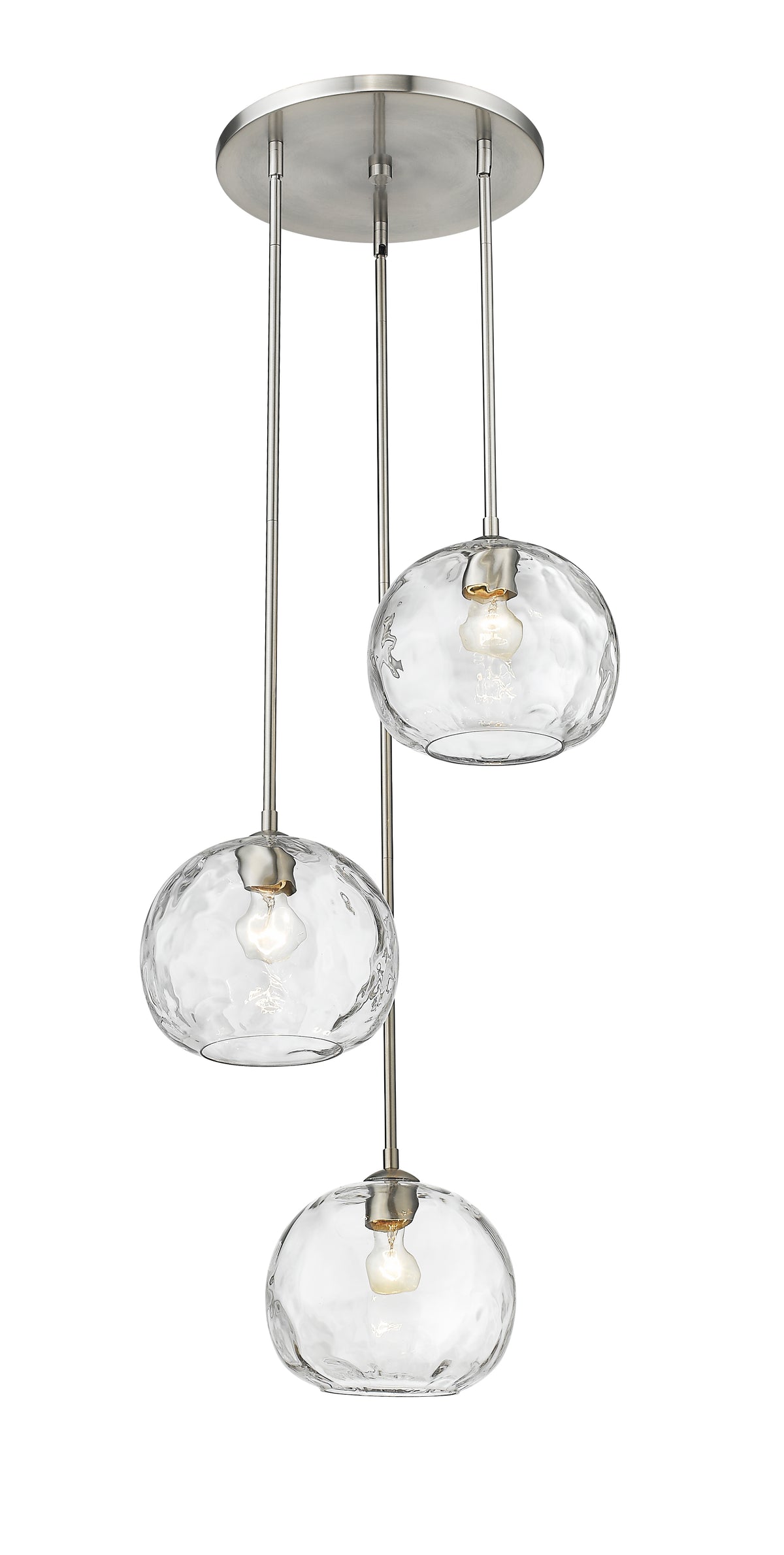 Suspension multiple Chloe Nickel brossé – vue 5