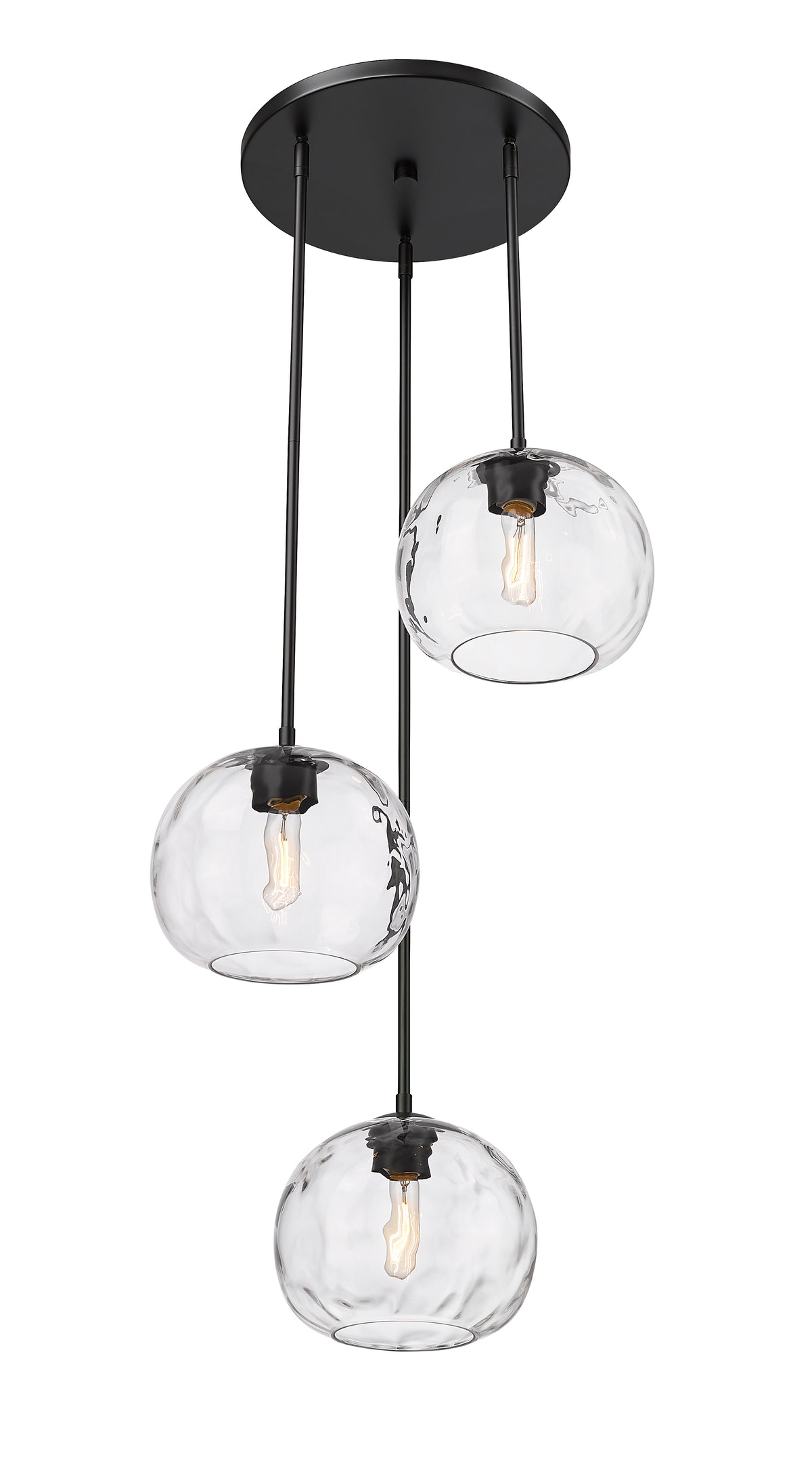 Suspension multiple Chloe Noir mat – vue 5