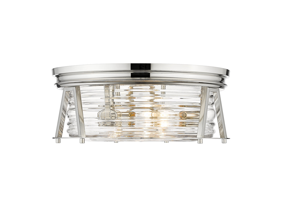 Plafonnier Cape Harbor Nickel poli, 16" – vue 4